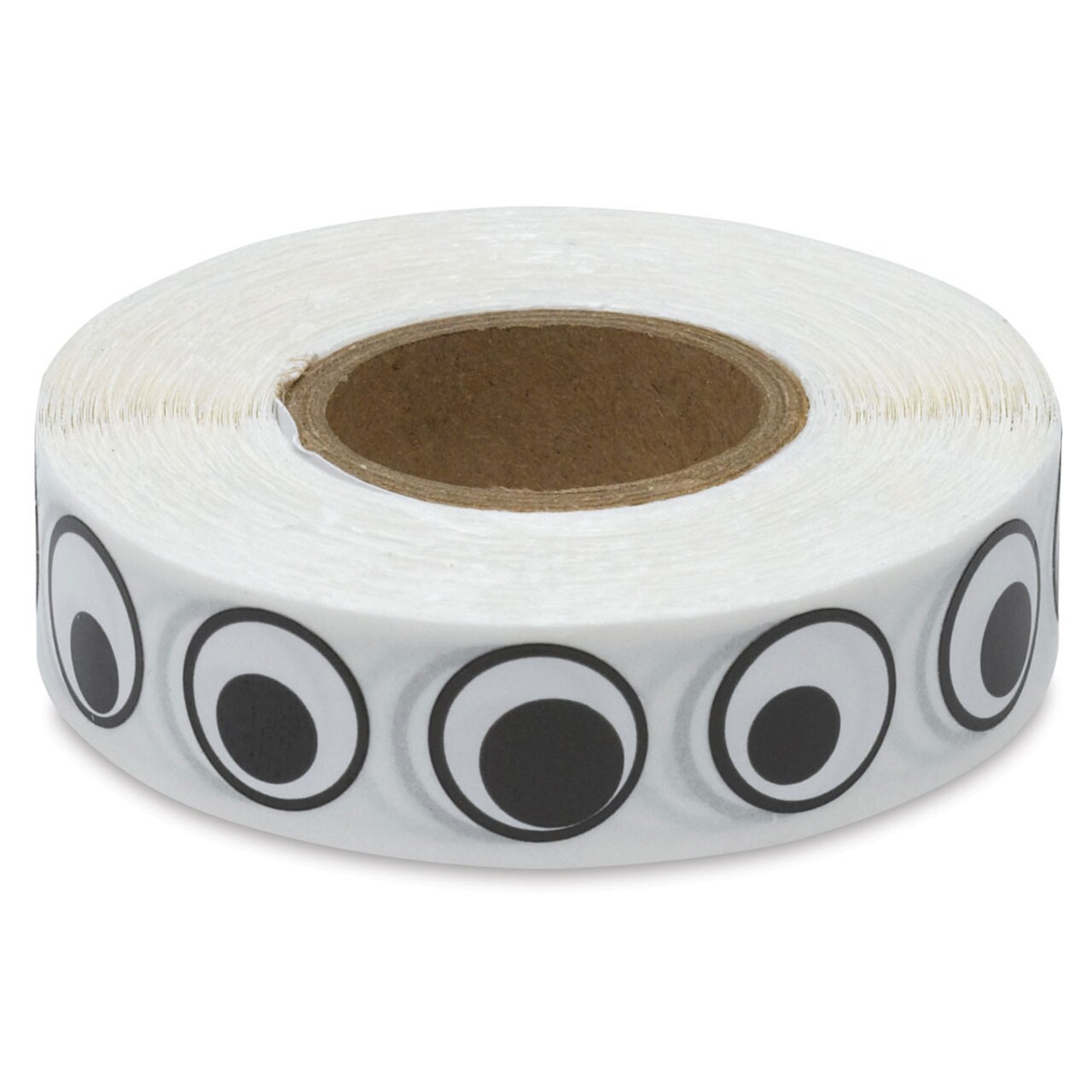 Creativity Street Wiggle Eye Stickers - 1/2" diameter, Roll of 1000, Black